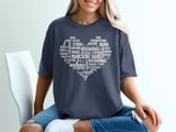 Marching Band Heart Word Cloud T-Shirt thumbnail 4