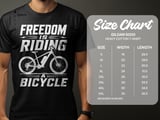 Freedom Is Riding a Bicycle | Electric Mountain Bike T-Shirt thumbnail 15