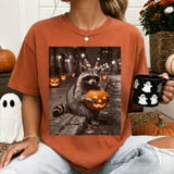 Cool Pumpkin Raccoon T-Shirt thumbnail 4