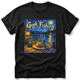 Gogh Fishing ~ Comfort Colors Premium Tee thumbnail 1