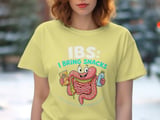 IBS T-Shirt, Funny Gut Health Tee, I Bring Snacks Shirt, Low FODMAP TShirt, High Maintenance Clothing, Digestive System T Shirt, Gut Tee thumbnail 5
