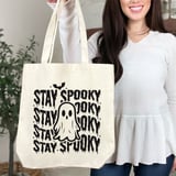 Stay Spooky Ghost Tote Bag thumbnail 9