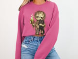 Coffee Zombie and Black Cat Tee thumbnail 11