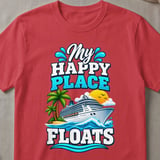 My Happy Place Floats T-Shirt thumbnail 4