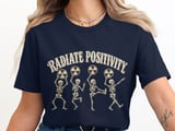 Radiate Positivity Skeleton T-Shirt: Funny Rad Tech, Radiology CT, Nurse School thumbnail 5