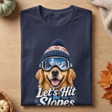 Let's Hit The Slopes Dog Tee thumbnail 3