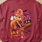 Too Cute Sally the Squirrel Halloween Sweatshirt thumbnail 3