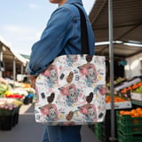 IPhone Tough Cases Tote Bag Throw Pillow: Student Design, Books, Floral, Back To School thumbnail 2