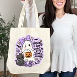 Not Spooky Enough Ghost Tote Bag thumbnail 9