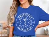 Emergency Department Logo T-Shirt: Star of Life, Medical EMT, RN Healthcare thumbnail 9
