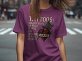 Adulting Is Hard Tattoo T Shirt, National Tattoo Day Shirt, Tattoo Machine Heart Tee, Funny Tattoo Lover Gift, Tattoo Artist Apparel thumbnail 6