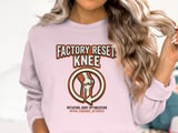 Factory Reset Knee T-Shirt: Total Knee Replacement Recovery, Joint Optimization, Humorous Design thumbnail 8