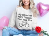 Titanium Sweatshirt, Funny elbow Replacement Gift, Elbow Surgery Recovery Present, Biker Joke, Unique Medical Sweatshirt thumbnail 4
