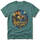 Gogh Crazy Cat Lady ~ Comfort Colors Premium Tee thumbnail 8