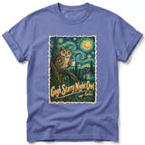 Gogh Starry Night Owl ~ Comfort Colors Premium Tee thumbnail 10
