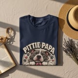 Pittie Papa Rescue Dad Tee thumbnail 10