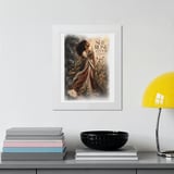 She Rose Anyway Framed Poster, Black Woman Wall Art, Inspirational Quote Poster, Resilient Divine Feminine Floral Print, Gift For Her thumbnail 3