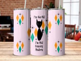 Mid Century Modern Cat Tumbler, Vintage Style Cat Decor, I'm Not Old, Retro 50s Design, I'm Mid Century Modern, Fun Cat Lover Gift thumbnail 6