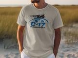 C-17 Globemaster III T-Shirt, Air Force Military Aircraft Tee, Aviation Fan Pilot Gift for Him, Veteran Shirt thumbnail 1