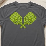 Pickleball Sport-Tek Performance Tee, Crossed Pickleball Paddle Mosaic Graphic, Athletic Court Apparel thumbnail 8