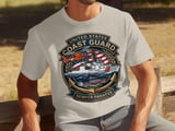 US Coast Guard T-Shirt, Semper Paratus Tee, Patriotic Military Veteran Apparel, Coast Guard Family Gift, American Flag Service Shirt thumbnail 4