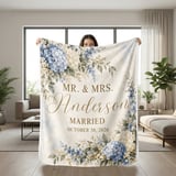 Mr and Mrs Wedding Blanket thumbnail 6