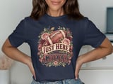 Just Here To Cheer Football Tee thumbnail 8