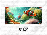 Clownfish & Anemone Mug Wrap Digital Design | Ocean Life Sublimation PNG | 11oz 15oz Marine Fish Cup Wrap thumbnail 13