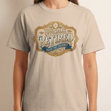 Officially Retired T-Shirt | Vintage Retirement Gift Tee, Enjoy The Journey Shirt for Men Women, Retirement Party Gift Idea thumbnail 1