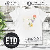 Growing Things Going Places Floral PNG Sublimation Design, Inspirational Quote Botanical Digital Download for T-Shirts & Mugs thumbnail 3