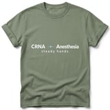 CRNA Anesthesia Steady Hands Tee thumbnail 2