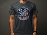 US Air Force T-Shirt, Patriotic Military Veteran Gift, Defenders of Skies Fighter Jet Tee, American Flag Aviation Shirt thumbnail 8