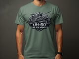 UH-60 Black Hawk Helicopter Shirt, Military Aviation Graphic Tee, Army Veteran Gift, Tactical Aviator T-Shirt, Pilot Crew Chief Apparel thumbnail 5