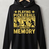 Pickleball Sport-Tek Performance Hood, Playing Pickleball Improves Memory What's The Score, Lightweight Hoodie thumbnail 1
