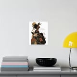 Black Woman Wall Art Poster, Still Becoming Botanical Framed Poster, Afrocentric Self Love Print, Neutral Boho Affirmation Decor thumbnail 12
