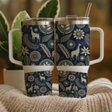 Safari Folk Indigo Digital Design Size Bundle Png thumbnail 9