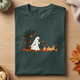 Ghost Walking Dog Autumn Tee thumbnail 5