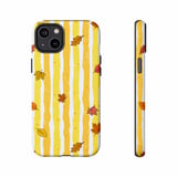Fall Leaves Autumn Phone Case | Distressed Stripe Tote Bag | Cozy Seasonal Fall Colors | Thanksgiving Gift For Her thumbnail 18