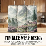 Serene Highland Stag Digital Art Size Bundle Png thumbnail 1