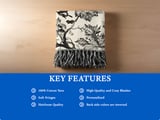 Vintage Halloween Woven Blanket, Dark Gothic Throw Pillow, Spooky Raven Jack O Lantern Toile Blanket, Victorian Dark Academia Home Decor thumbnail 14