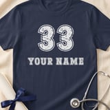 Custom Jersey Name and Number Shirt thumbnail 4