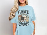 Grace For The Chaos Other, Christian New Mom Gift, Faith Baby Shower, Cozy Parenthood Design, Distressed Scripture Art thumbnail 4