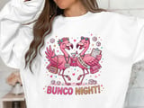Bunco Queens Flamingo Party Sweatshirt thumbnail 4