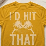 Pickleball Sport-Tek Performance Tee, I'd Hit That, Athletic Humor Open Play Pickleball Court Apparel thumbnail 3
