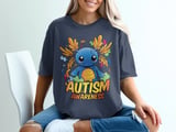 Autism Awareness Axolotl Graphic Tee thumbnail 4