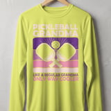 Pickleball Sport-Tek Long Sleeve Tee, Pickleball Grandma Like a Regular Grandma Only Way Cooler, Sun Shield Shirt thumbnail 9