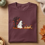 Ghost Walking Dog Autumn Tee thumbnail 6