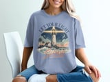 Let Your Light Shine Matthew 5:16 T-Shirt | Christian Lighthouse Verse Tee, Spiritual Faith Gift, Inspirational Apparel thumbnail 3