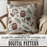 Festive Hygge Winter Digital Pattern Size Bundle Png thumbnail 5