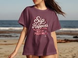 Sip Happens Keep Pouring Tee thumbnail 6